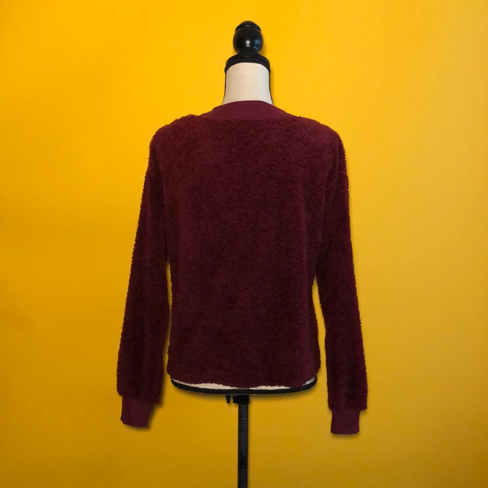 Harry Potter Burgundy Terrycloth Sweater - image 2